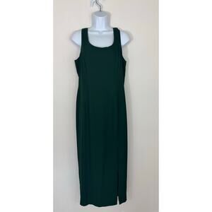 Night Studio New York Green Maxi Dress Vintage USA Made Size 14